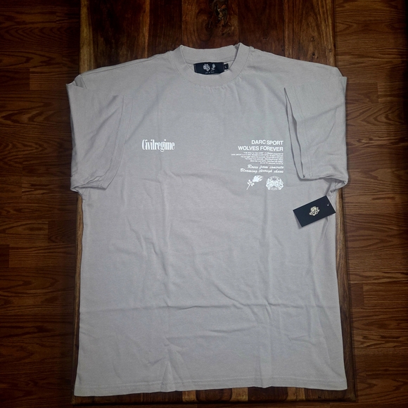 Darc Sport Floral Wolf Graphic Men's Shirt - Picture 6 of 8